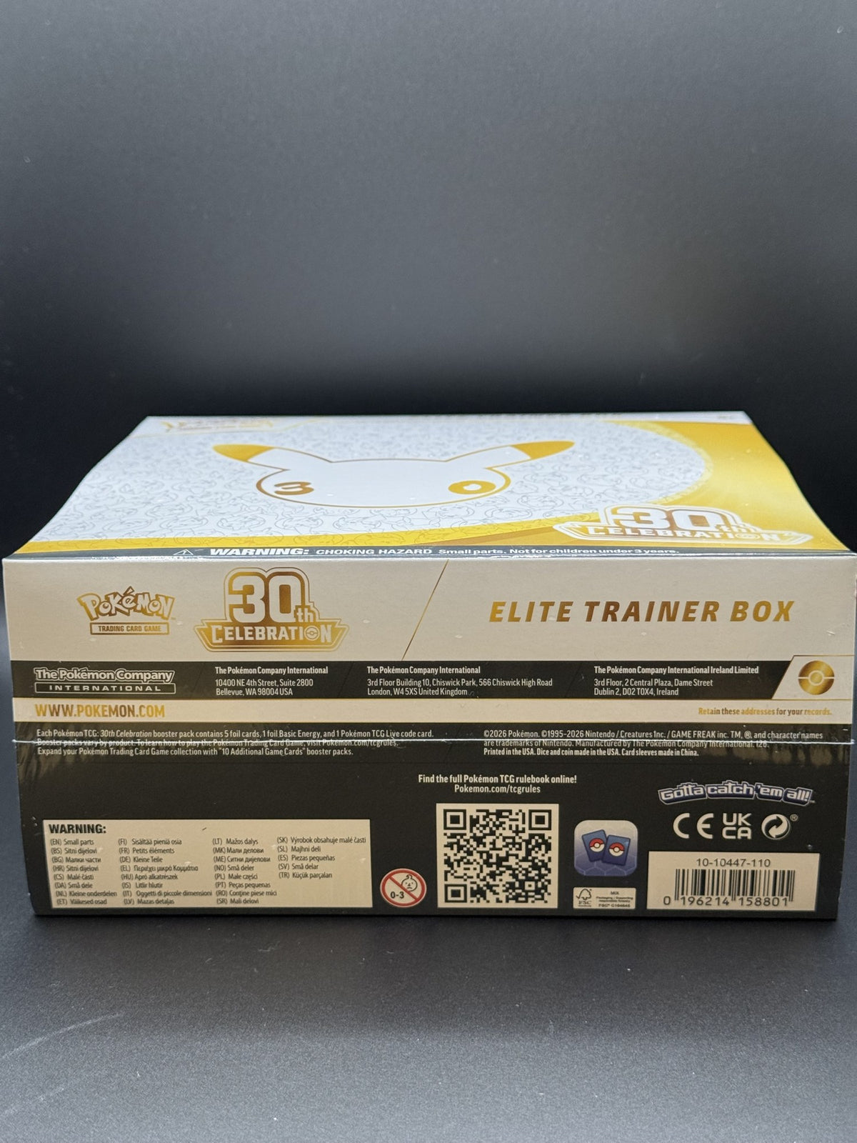 Pokémon TCG 30th Celebration Elite Trainer Box – English