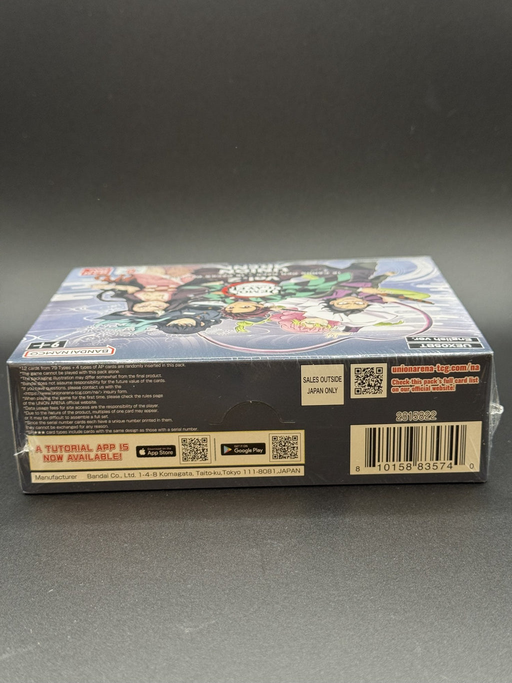 Union Arena Demon Slayer Kimetsu no Yaiba Vol.2 Booster Box UEX05BT – English