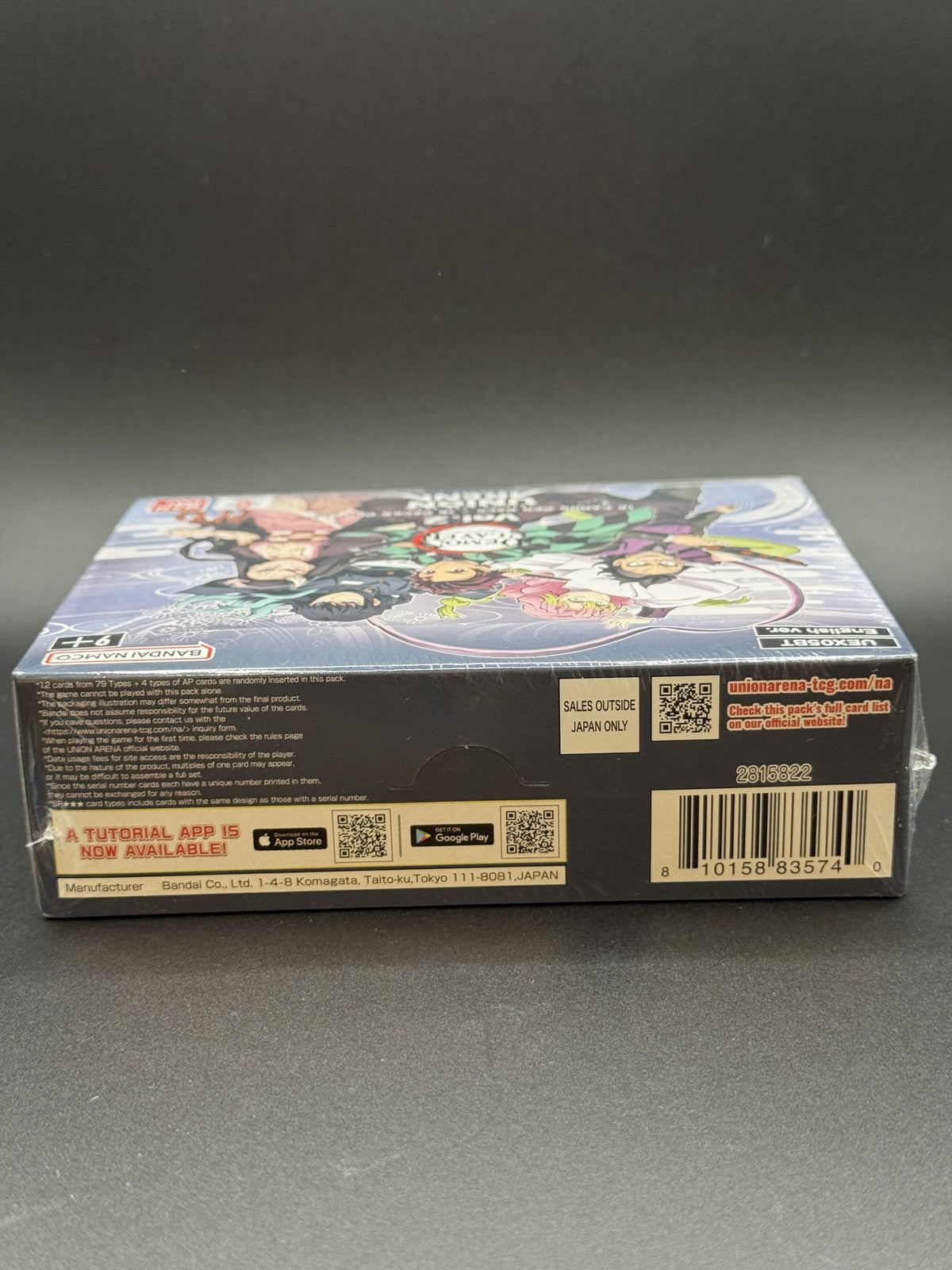 Union Arena Demon Slayer Kimetsu no Yaiba Vol.2 Booster Box UEX05BT – English