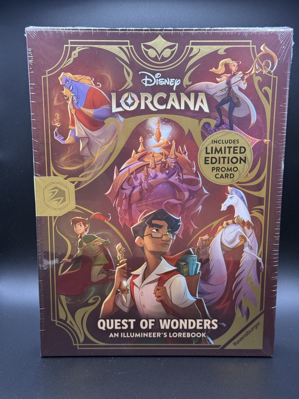 Disney Lorcana Quest of Wonders An Illumineer's Lorebook with promo card – English