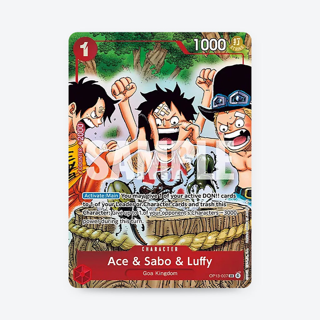 One Piece Card Game: Premium Card Collection – Ace & Sabo & Luffy – English