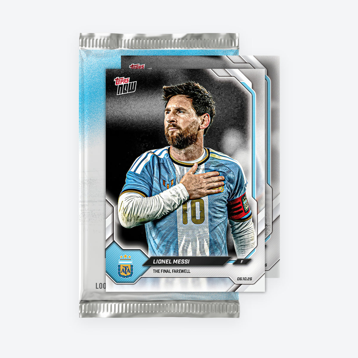 Lionel Messi 2026 Argentina Topps NOW Final Farewell Pack