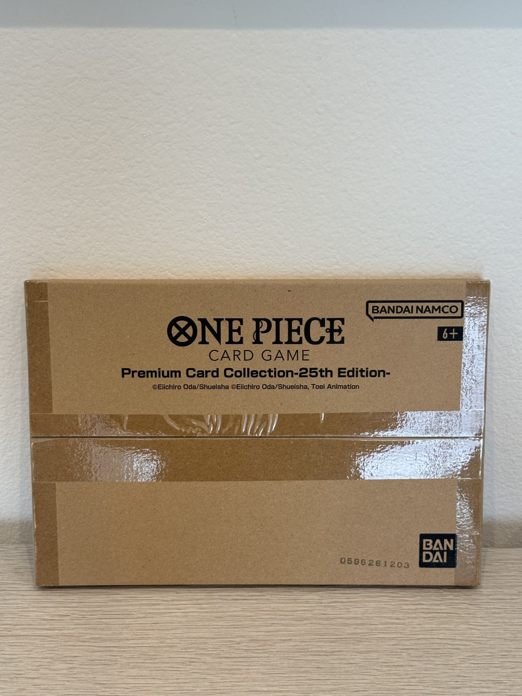 In-stock photo: One Piece Premium Card Collection 25th Edition, sealed in original mailer